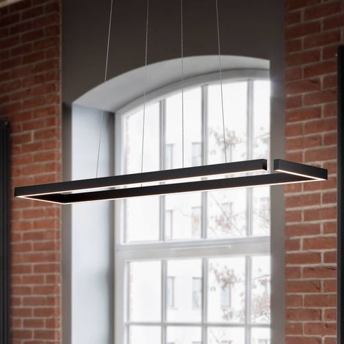 Suspension Led Marisa-100, Noir Mat, 100 X20cm