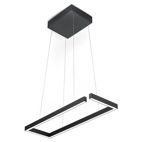Suspension Led Marisa-60, Noir Mat, 60 X 20cm