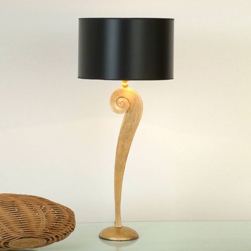 Lampe À Poser Lorgolioso Élégante En Noir Et Or
