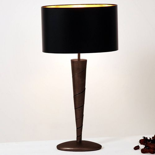Élégante Lampe À Poser Innovazione En Fer, Noir