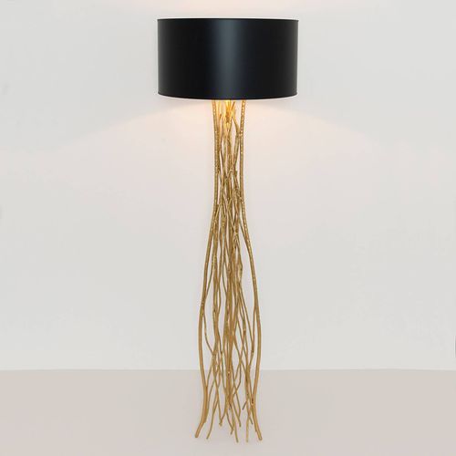 Lampadaire Capri En Noir-Doré