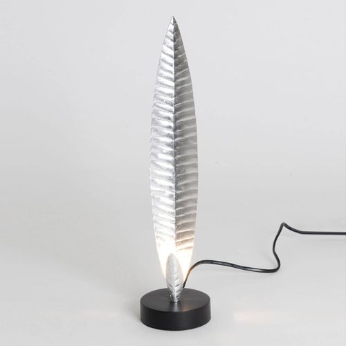 Lampe À Poser Penna Argentée Hauteur 38 Cm