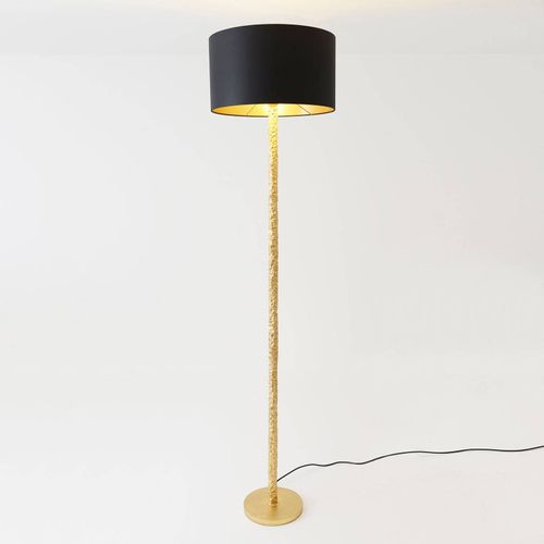 Lampadaire Cancelliere Rotonda Chintz Noir/Doré