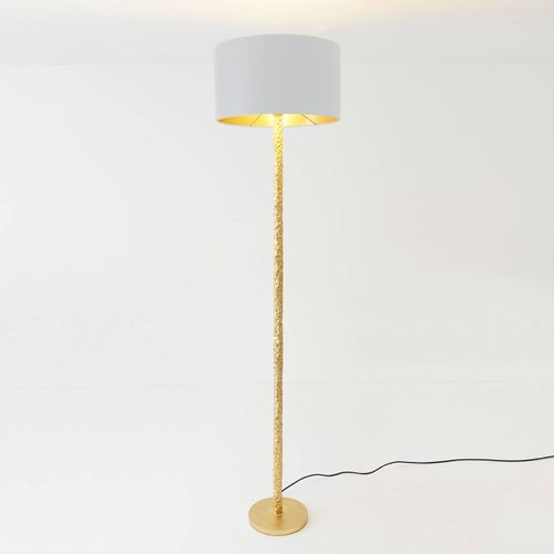 Lampadaire Cancelliere Rotonda Soie Blanc/Doré