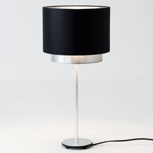 Lampe À Poser Mattia, Chintz Noir/Argenté