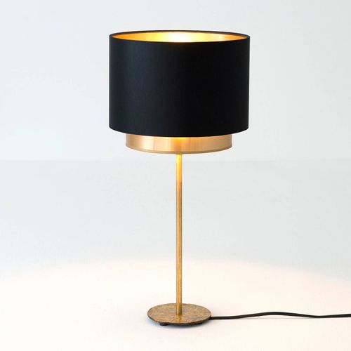 Lampe À Poser Mattia, Chintz Noir/Doré