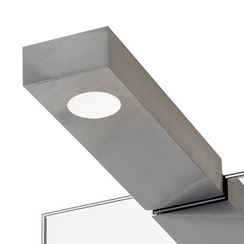 Applique Murale Pour Miroir Flat 2 Led, Nickel Mat