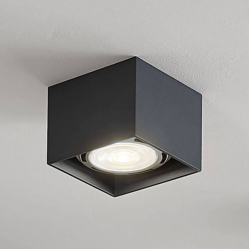 Spot Pour Plafond Led Mabel, Carré, Gris Foncé