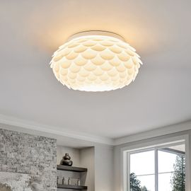 Plafonnier Marees En Blanc, Rond