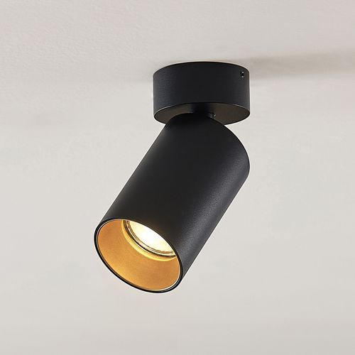 Arcchio Brinja Spot, Rond, Noir-Doré, À 1 Lampe
