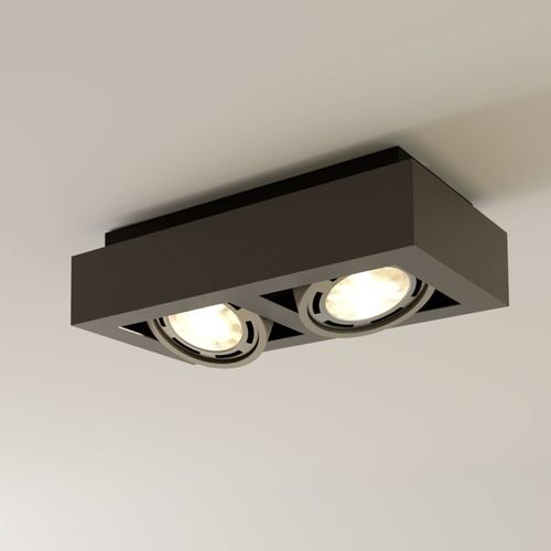 Spot Pour Plafond Led Ronka, 2 Lampes, Gris Foncé