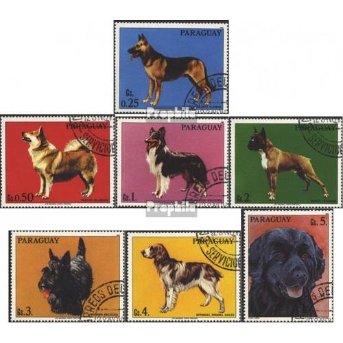 Paraguay 4012-4018 Oblitéré 1986 Chiens