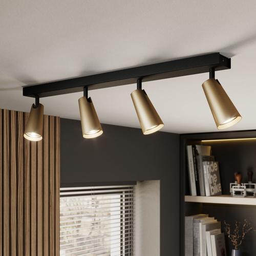 Lucande Angelina Suspension Laiton-Doré À 4 Lampes