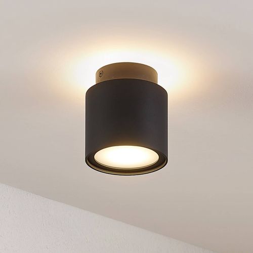 Arcchio Walisa Plafonnier Led, Verre Opale, Noir