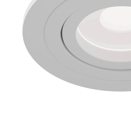 Spot Encastré Atom, Gu10, Blanc, Cadre Rond