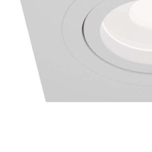 Spot Encastré Atom, Gu10, Blanc, Cadre Angulaire