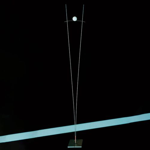Lampadaire De Designer Gracile Ilios, Argenté