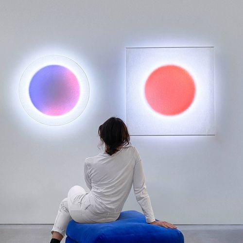 Ingo Maurer Moodmoon Applique Led Rgbw Angulaire