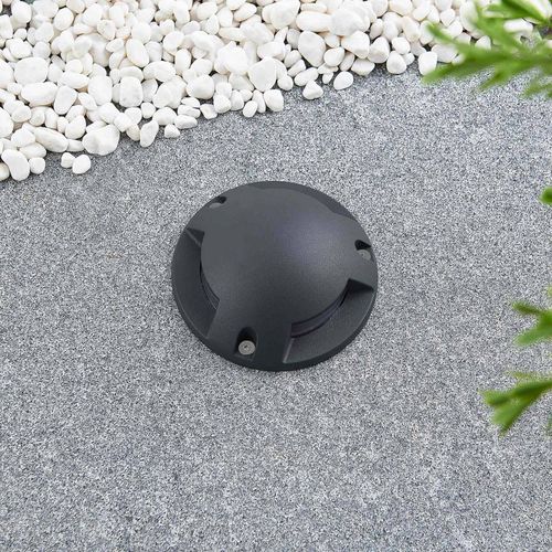 Lindby Huban Lampe De Sol Led À 3 Lampes