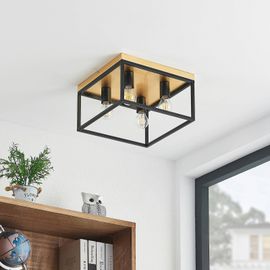 Lindby Miravi Plafonnier, Feuille DOr, À 4 Lampes