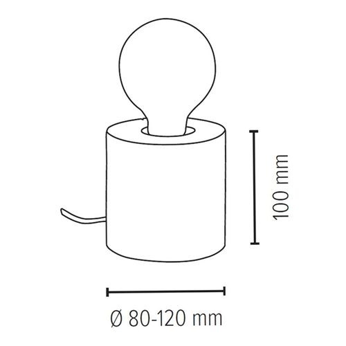 Envolight Terra Lampe À Poser, Pin Foncé