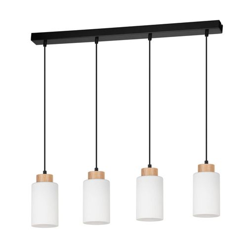 Envolight Talia Suspension Chêne/Blanche, 4 Lampes