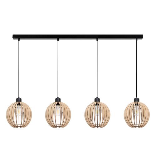 Envolight Clay Suspension, Bouleau, À 4 Lampes