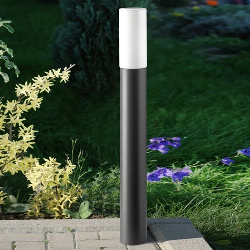 Chic Borne Lumineuse Gray Avec Verre Opale