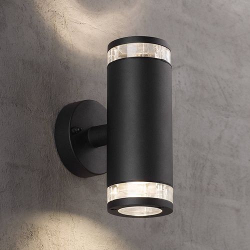 Applique D'extérieur Birk, À 2 Lampes, Noire