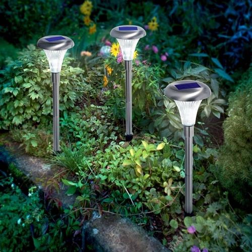 Set De 3 Lampes Solaires Capri En Inox