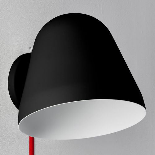 Nyta Tilt Wall Short Applique Câble Rouge, Noire