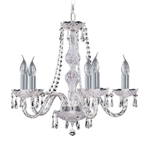Lustre Cristal À 5 Lampes Hale