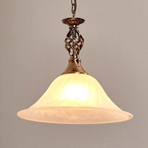Suspension Laiton Vieilli Cameroon À 1 Lampe
