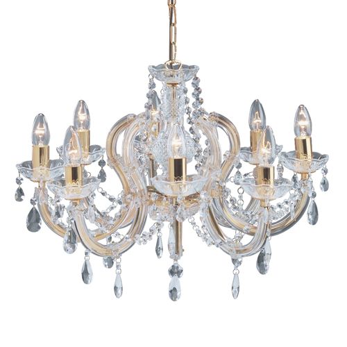 Lustre Laiton Marie Therese À 8 Lampes
