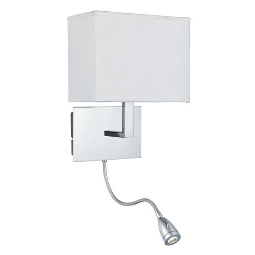 Applique 6519 Avec Liseuse Led, Chromée