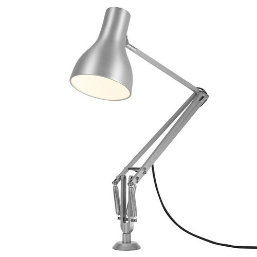 Anglepoise Type 75 Lampe À Pied À Vis Argentée