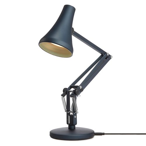 Anglepoise 90 Mini Mini Lampe Table Led Bleu Acier