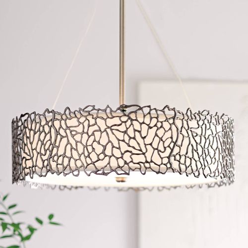 Suspension Silver Coral 55,9 Cm