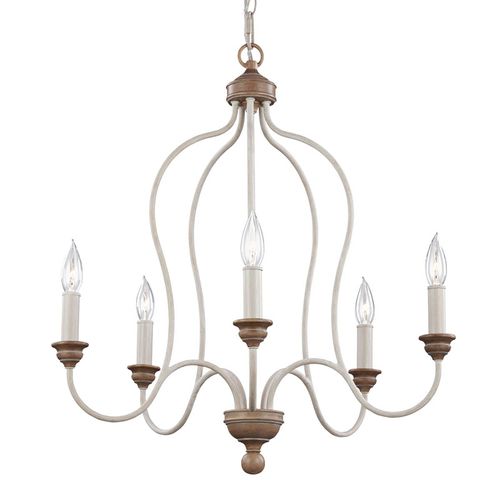Lustre Hartsville À 5 Lampes En Blanc Craie