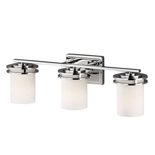 Applique Led Hendrik Ip44 Chromée/Verre, 3 Lampes