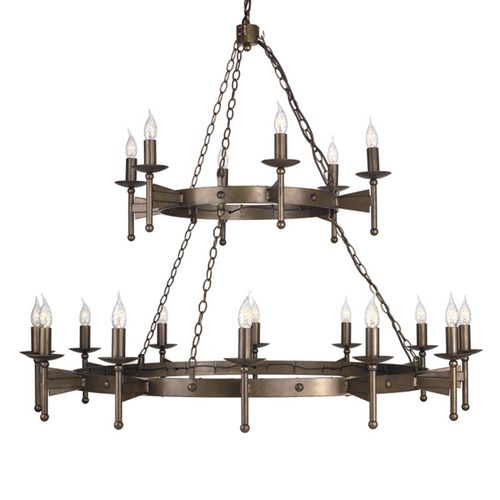 Lustre Médiéval À 18 Lampes Cromwell