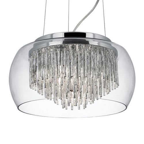 Suspension De Verre Curva Au Design Brillant