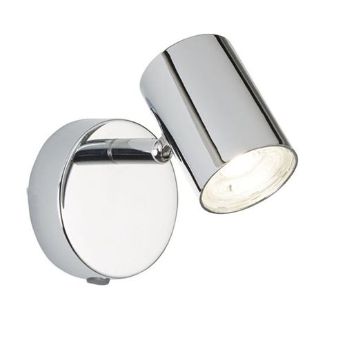 Spot Mural Led Rollo, Chromé Avec Interrupteur