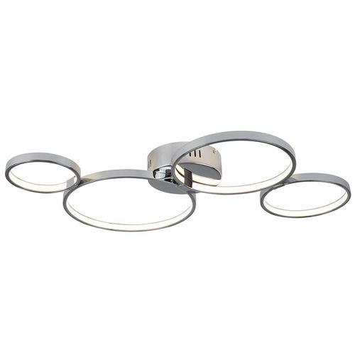 Plafonnier Led Solexa, Aspect Chromé