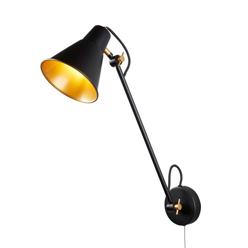 Applique 6302 En Métal, Noir-Doré