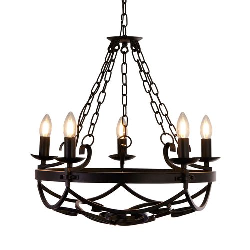Lustre Cartwheel, À 5 Lampes, Ø 54 Cm
