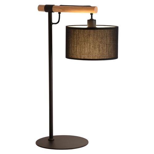 Lampe À Poser Romeo Avec Abat-Jour En Tissu, Noire