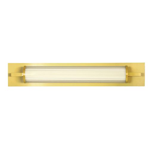Applique Led Frida, Verre, Blanche/Dorée, En Tube