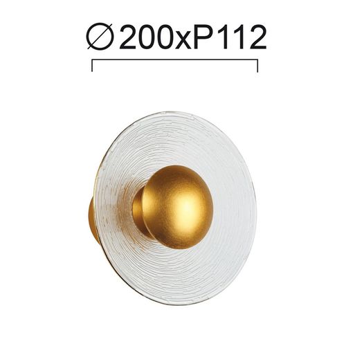 Applique Led Glamour En Verre