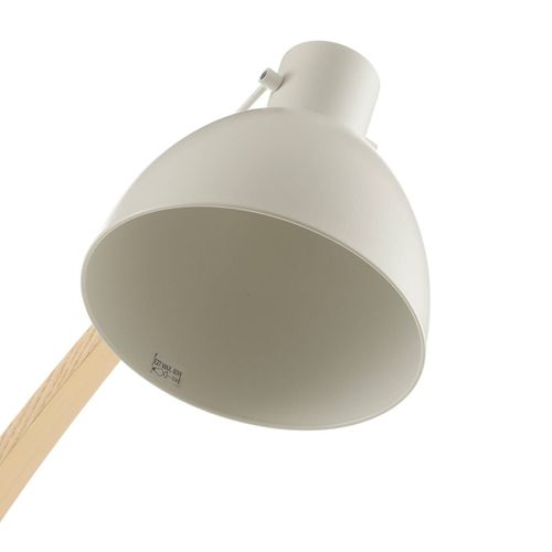 Beau Lampadaire Curf Avec Abat-Jour Blanc